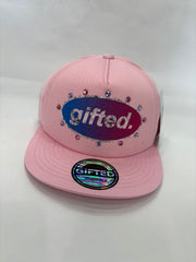 EVERYONE IS GIFTED Rhinestone Hat (Pink) - Gravity NYC