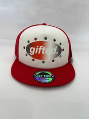 EVERYONE IS GIFTED Rhinestone Hat (Red/White) - Gravity NYC