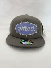 EVERYONE IS GIFTED Rhinestone Hat (Grey) - Gravity NYC