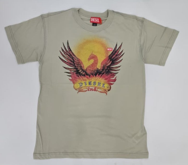 DIESEL Regular T-Shirt with Phoenix Print 0NJCF