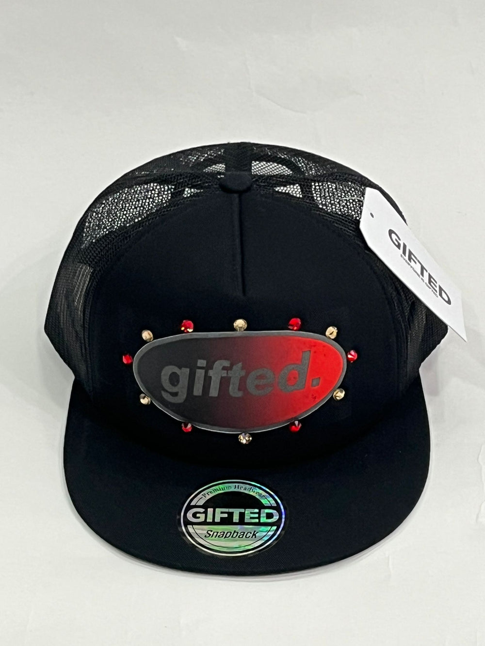 EVERYONE IS GIFTED Rhinestone Hat (Black) - Gravity NYC