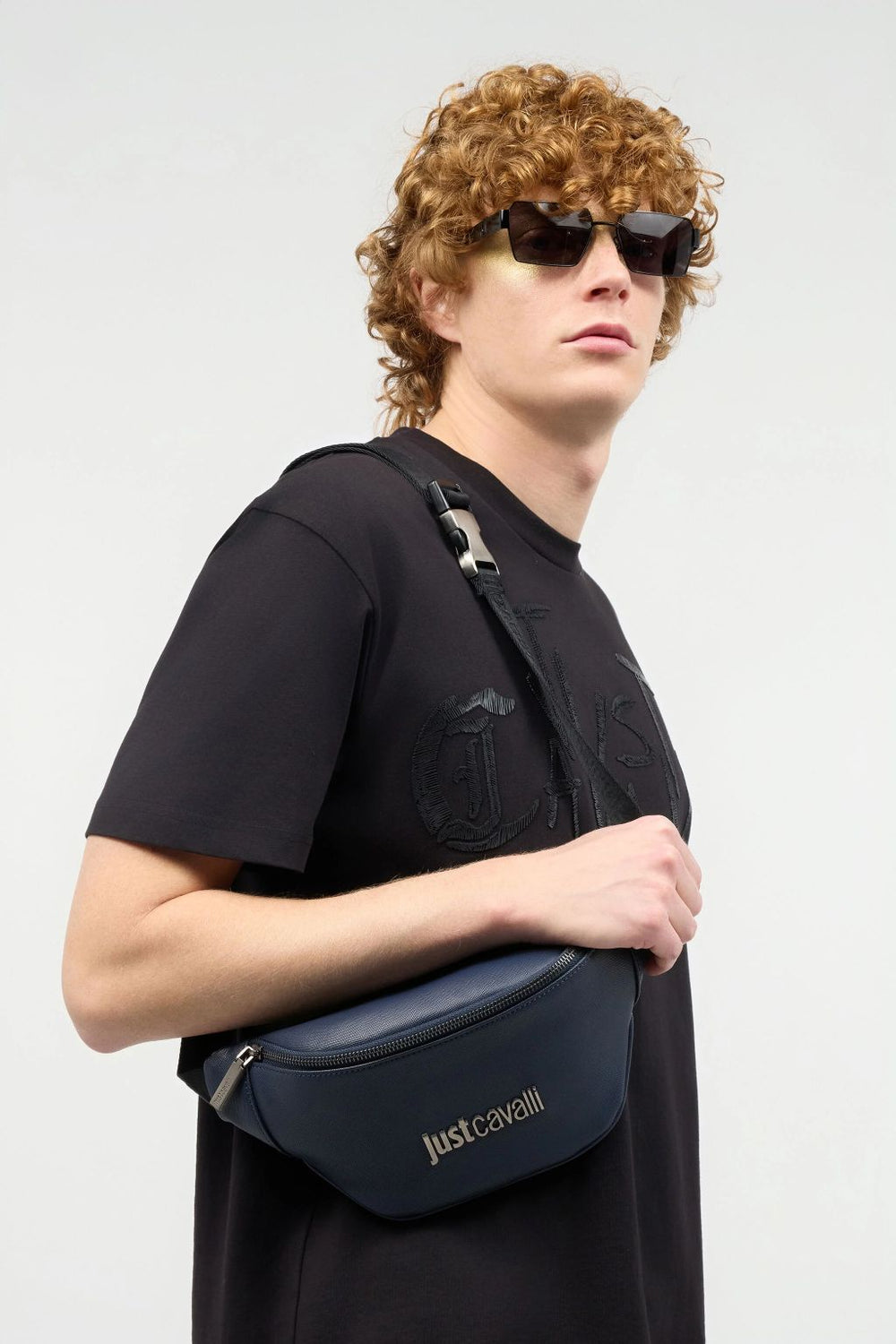 JUST CAVALLI Belt Bag with Logo - Gravity NYC