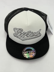 EVERYONE IS GIFTED Script Hat (Black/White) - Gravity NYC