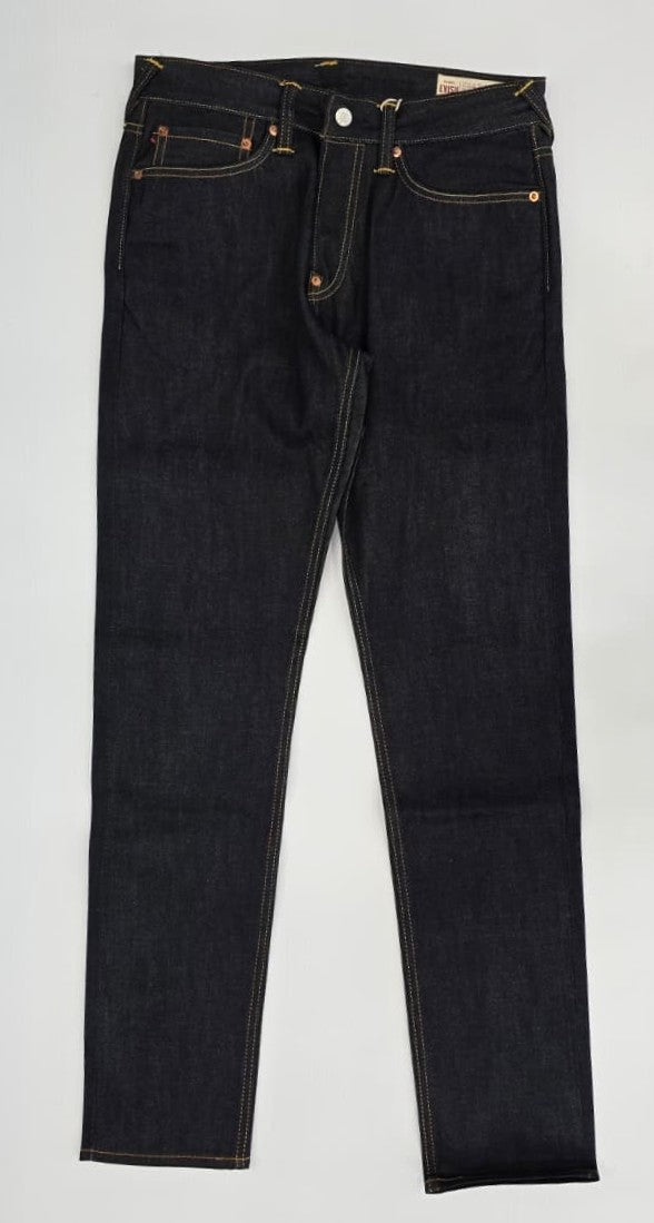 EVISU Yellow Seagull Print Taper Fit Jeans #2017