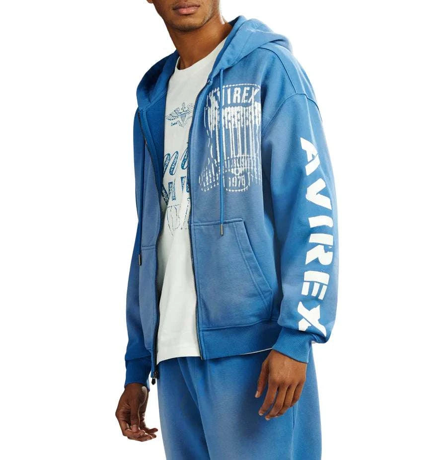 AVIREX-Men's Zip-Up Hoodies