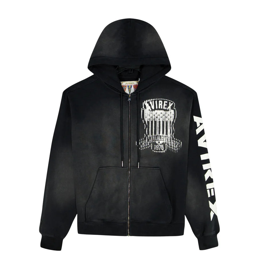 AVIREX-Men's Zip-Up Hoodies