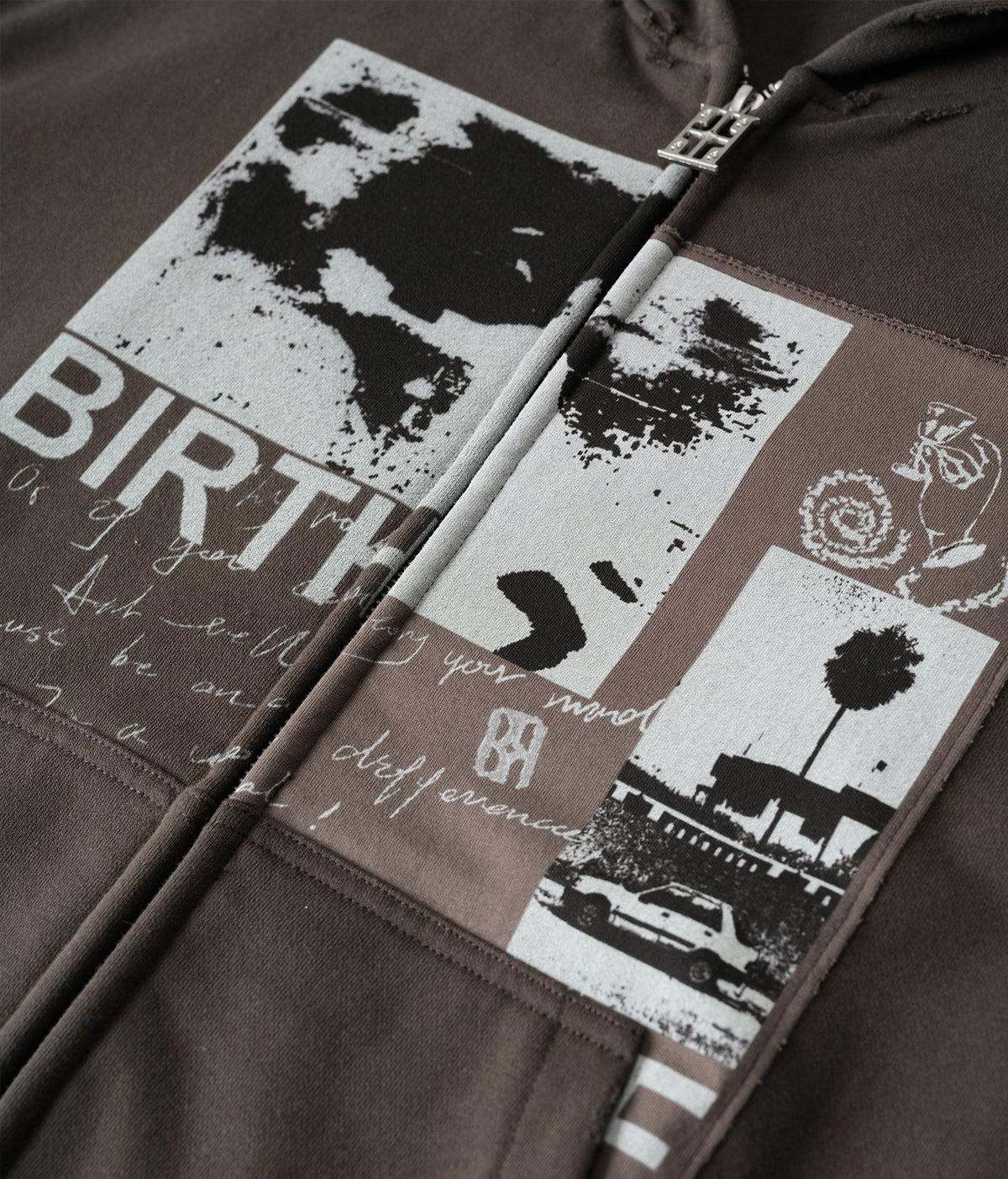 BIRTH OF ROYAL CHILD-Men's Zip-Up Hoodies