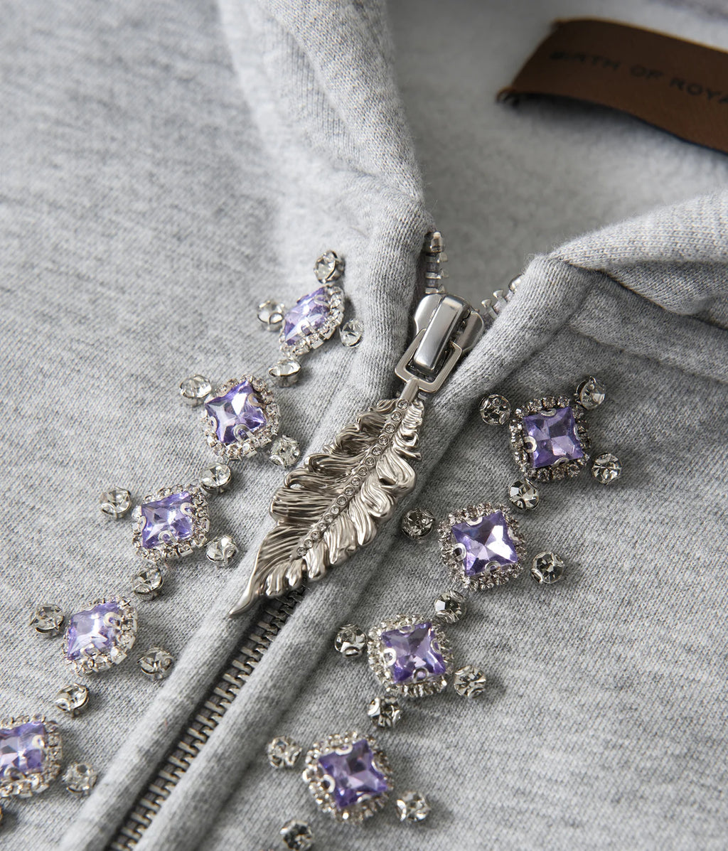 BIRTH OF ROYAL CHILD-Men's Zip-Up Hoodies