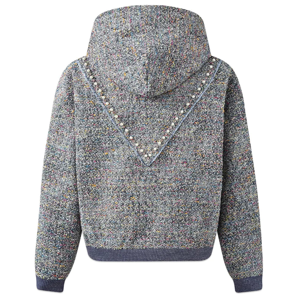 NACIMIENTO DE NIÑO REAL Sudadera con Capucha Pearl Tweed Imagen secundaria del producto