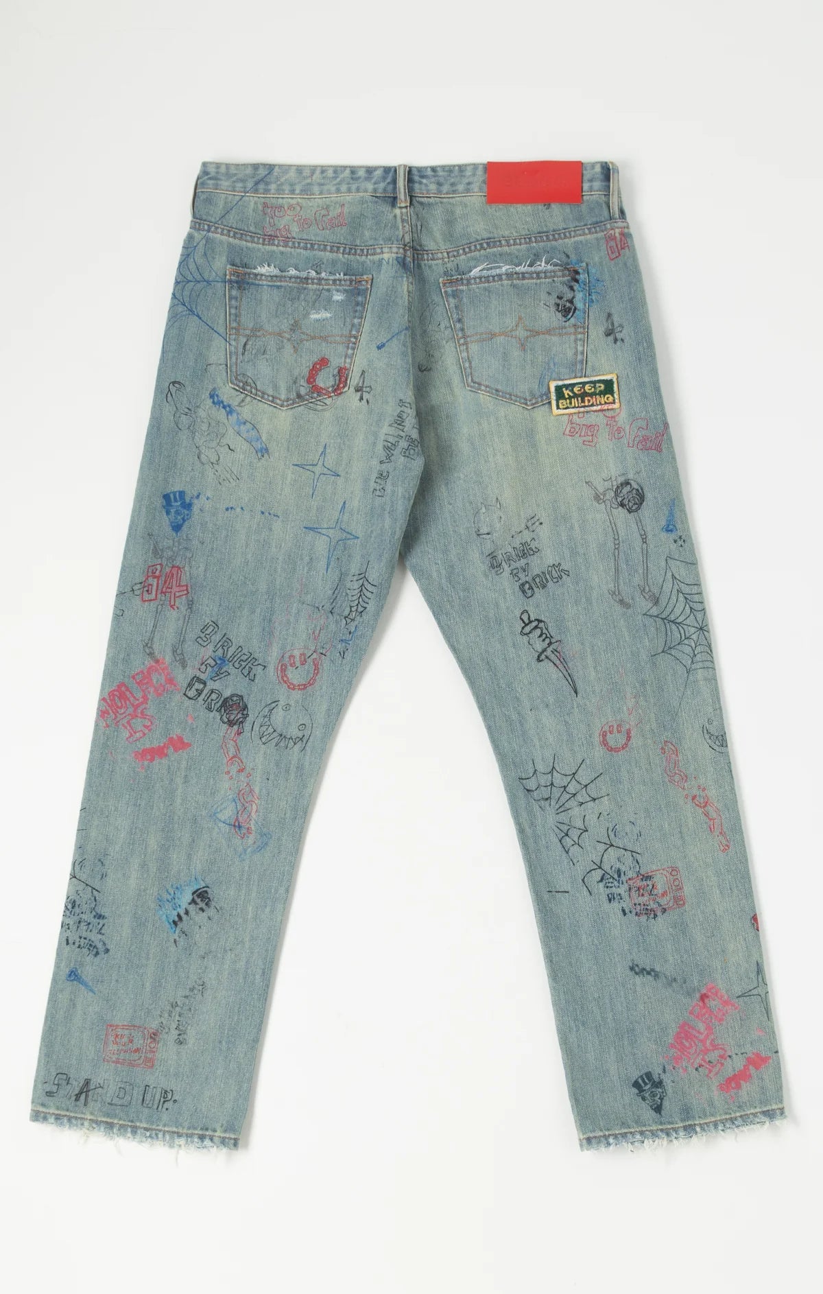 BLDG4-Men's Straight Leg Jeans and Denim