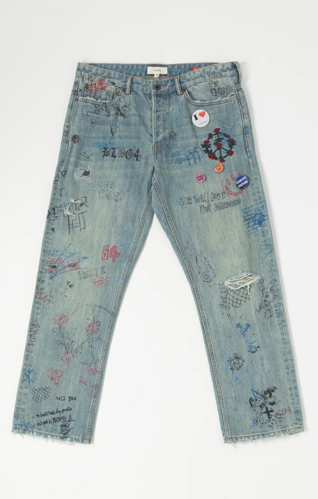 BLDG4-Men's Straight Leg Jeans and Denim