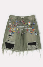 BLDG4-Men's Jean Shorts and Denim Shorts