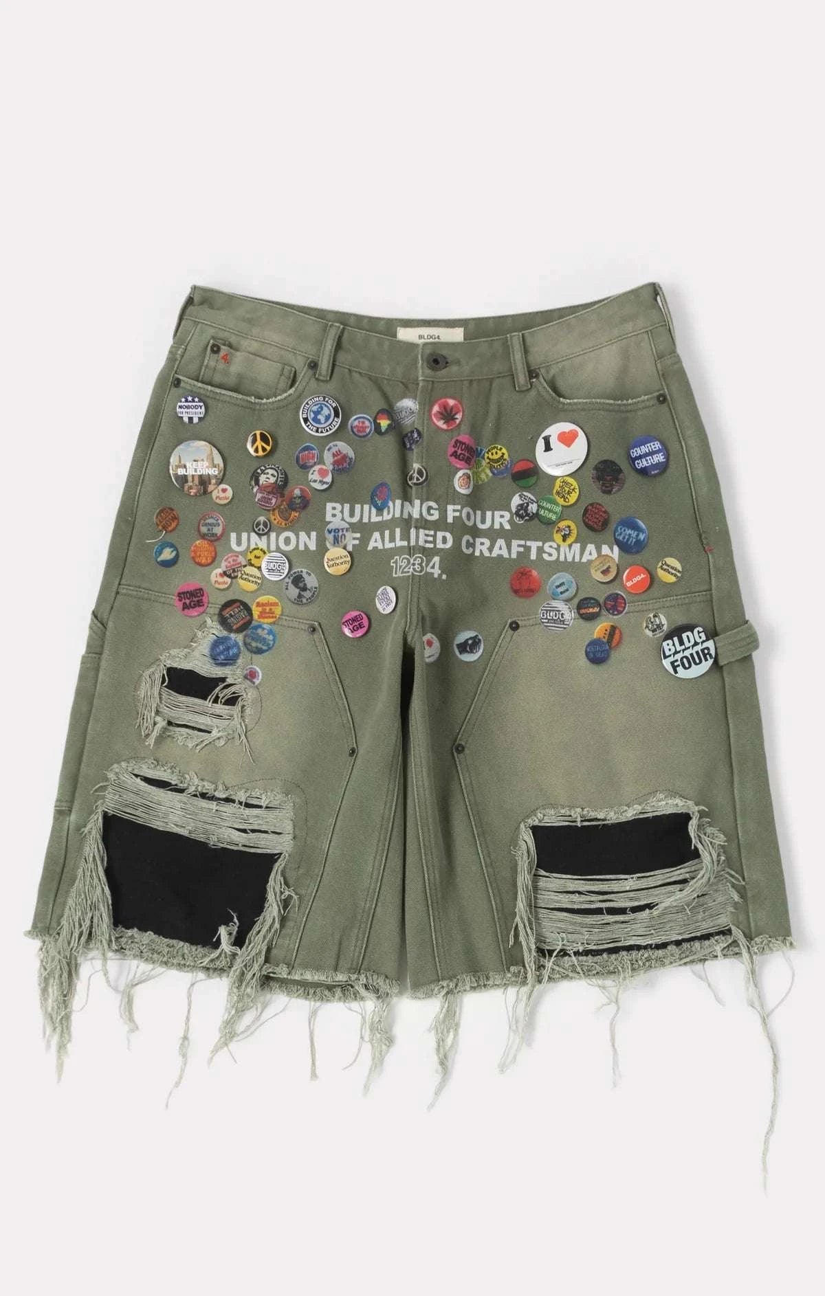 BLDG4-Men's Jean Shorts and Denim Shorts