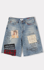 BLDG4-Men's Jean Shorts and Denim Shorts
