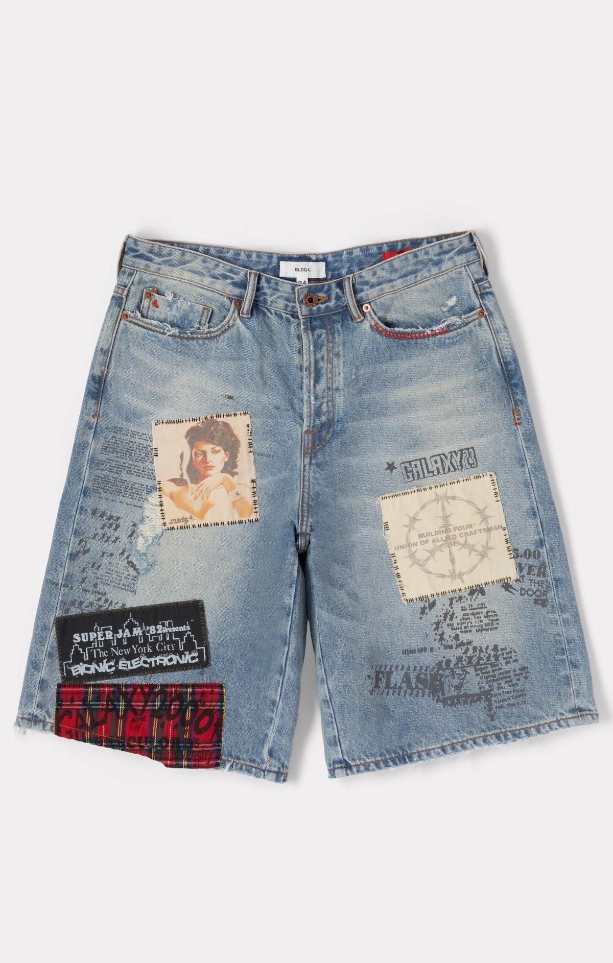 BLDG4-Men's Jean Shorts and Denim Shorts