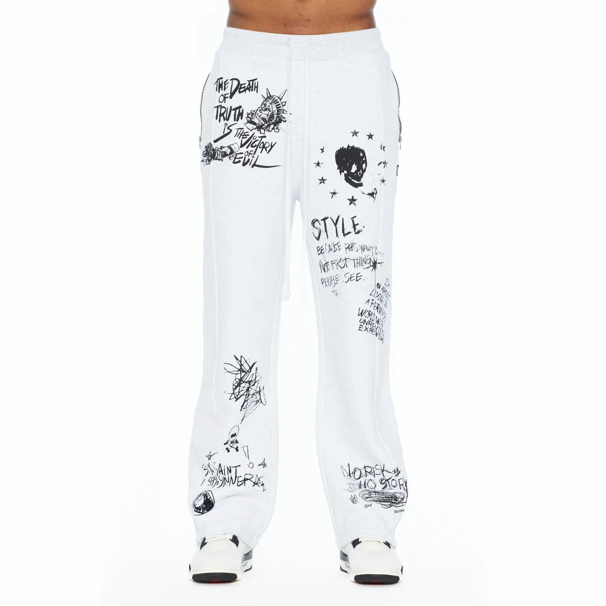 CULT OF INDIVIDUALITY-Flared Sweatpants-Gravity NYC
