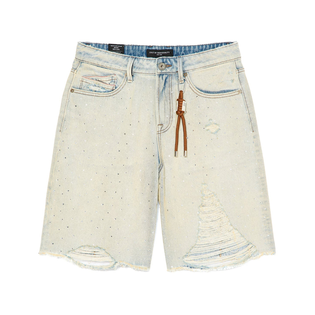 CULT OF INDIVIDUALITY-Men's Jean Shorts and Denim Shorts
