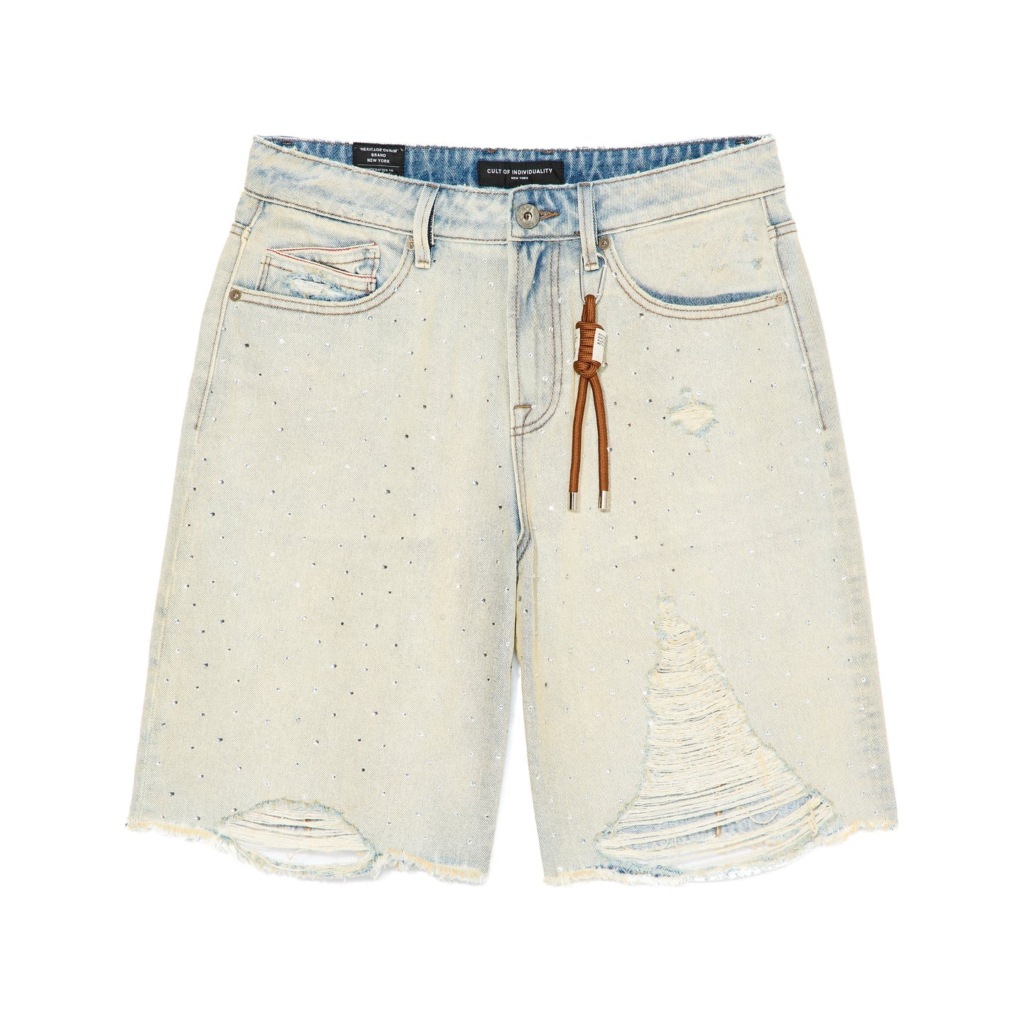 CULT OF INDIVIDUALITY-Men's Jean Shorts and Denim Shorts