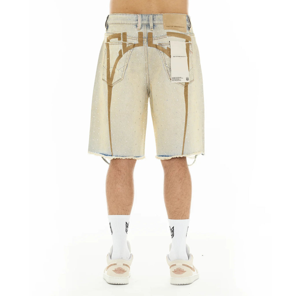 CULT OF INDIVIDUALITY-Men's Jean Shorts and Denim Shorts