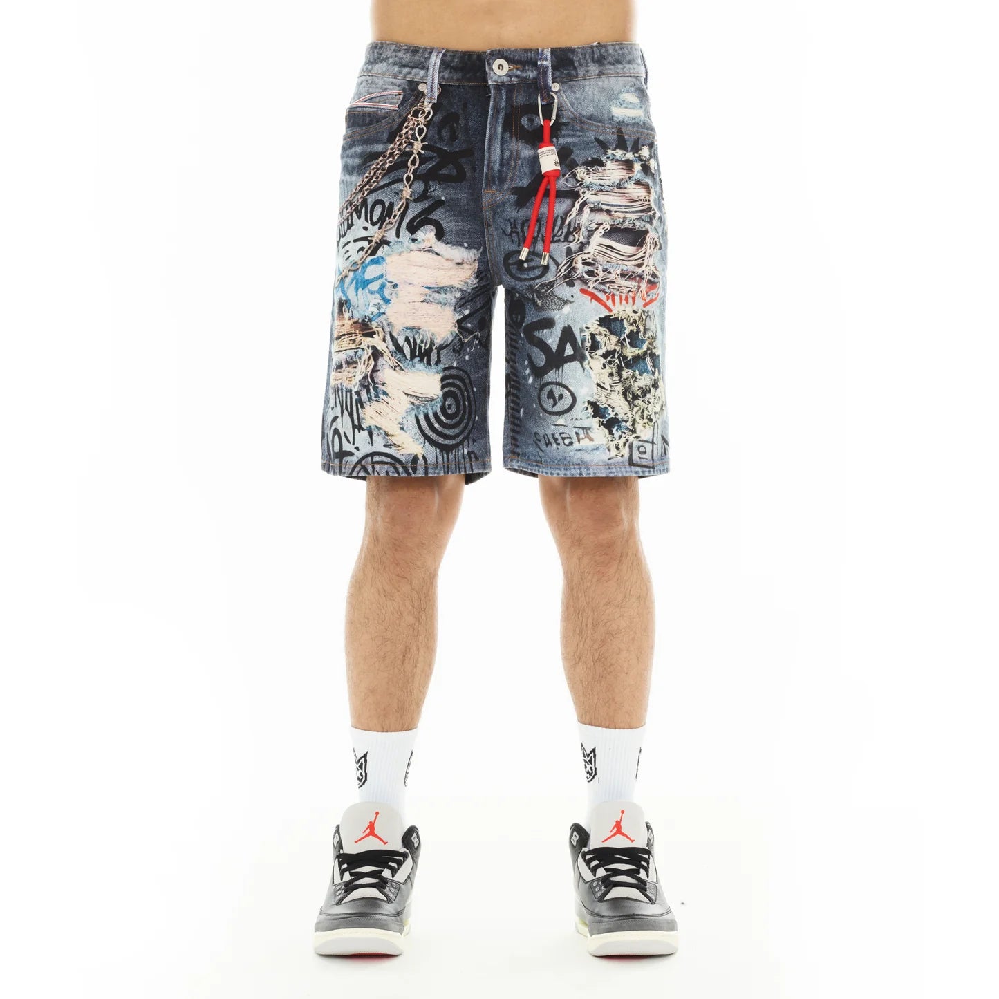 CULT OF INDIVIDUALITY-Men's Jean Shorts and Denim Shorts