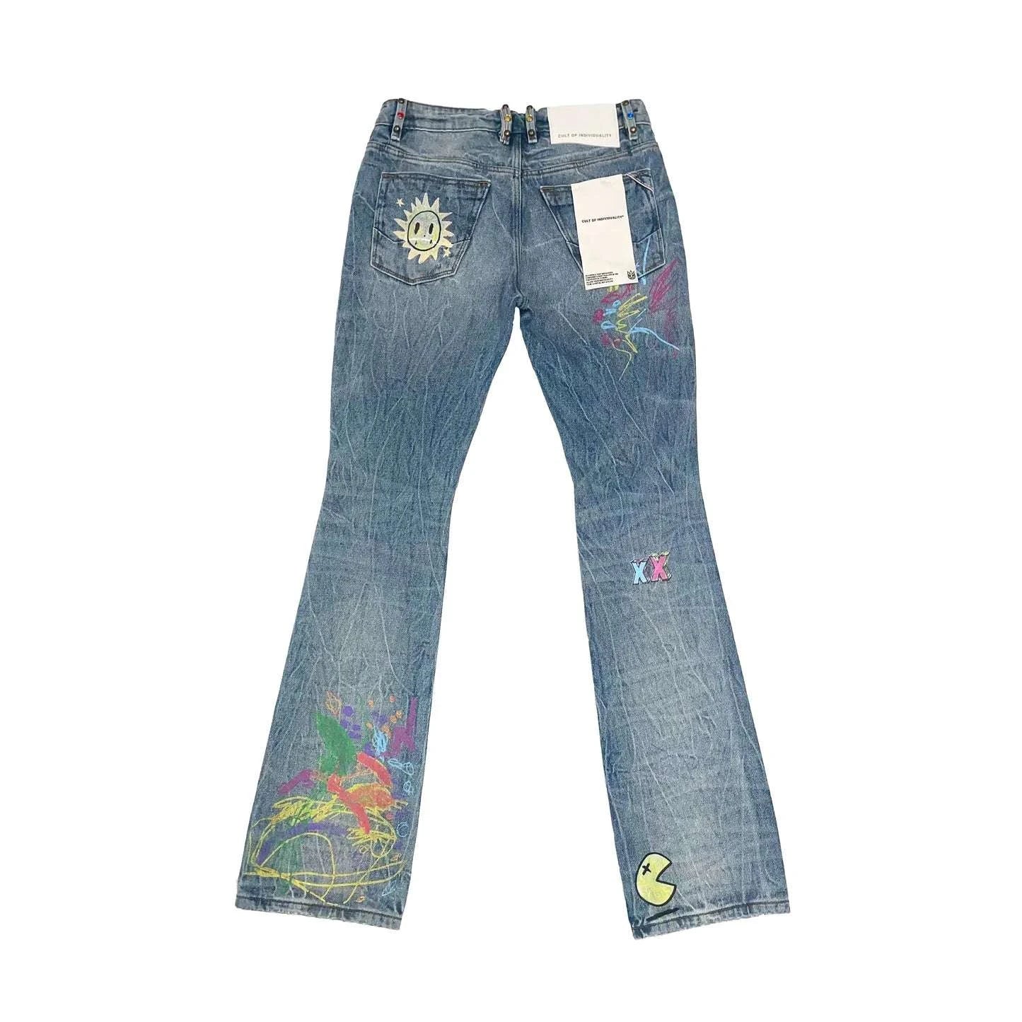 CULTO A LA INDIVIDUALIDAD Vaqueros Lenny Bootcut 603 en Finn Graffiti Imagen secundaria del producto