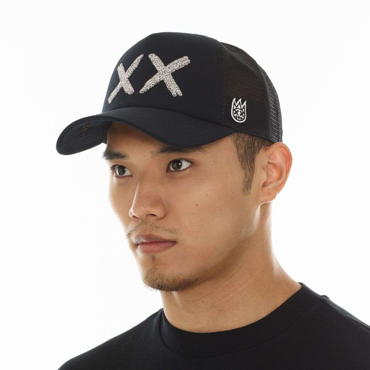 CULT OF INDIVIDUALITY White Crystals "XX" Mesh Trucker Hat Secondary image