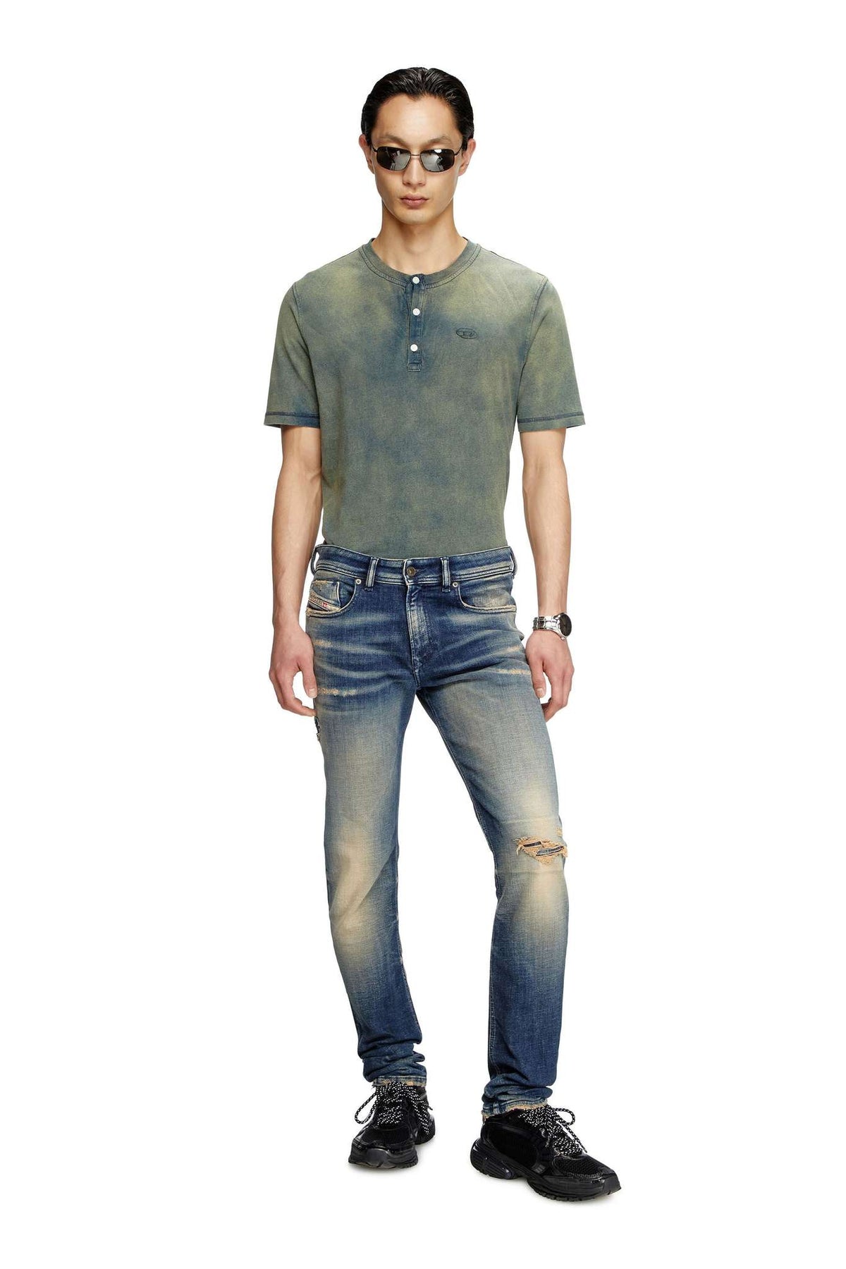 DIESEL-Men's Skinny Fit Jeans and Denim
