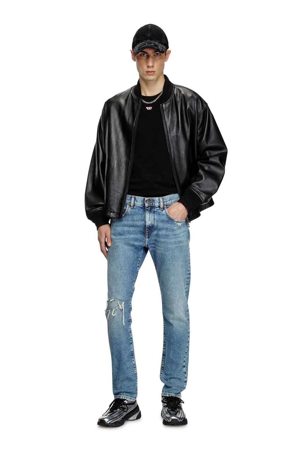 DIESEL-Men's Slim Fit Jeans and Denim