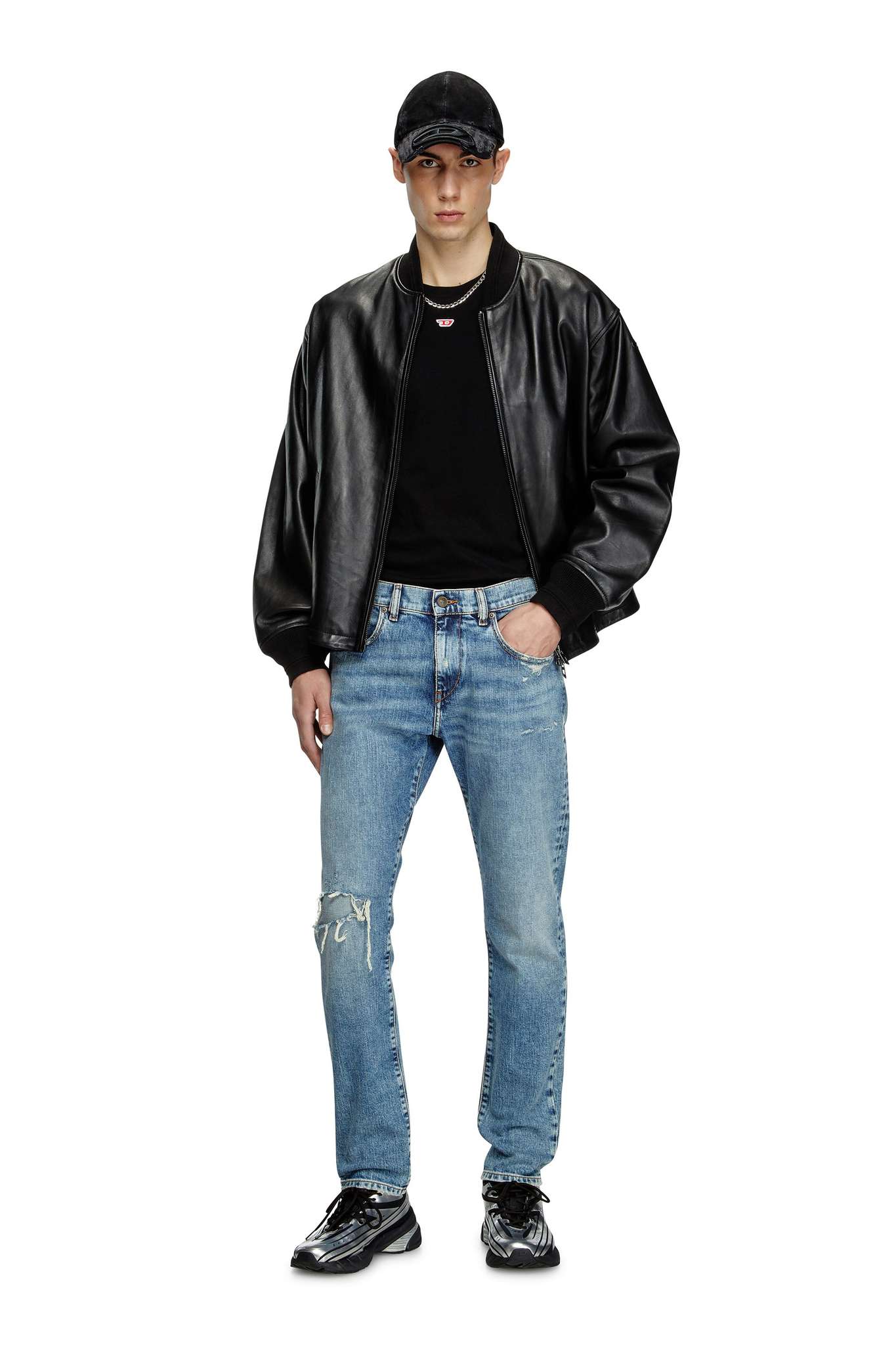 DIESEL-Men's Slim Fit Jeans and Denim