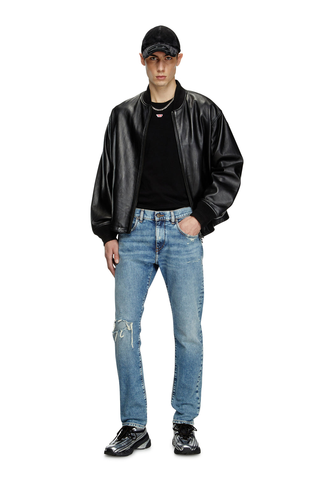 DIESEL-Men's Slim Fit Jeans and Denim