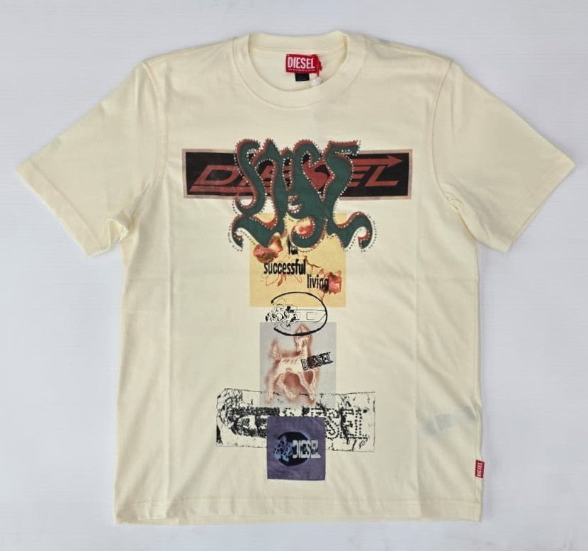 DIESEL-Men's Short-Sleeve T-Shirts and Tees Imagen principal del producto