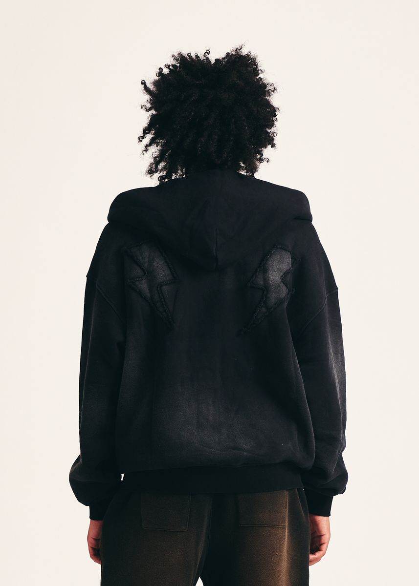 DIET STARTS MONDAY Lightning Full Zip Hoodie Secondary image