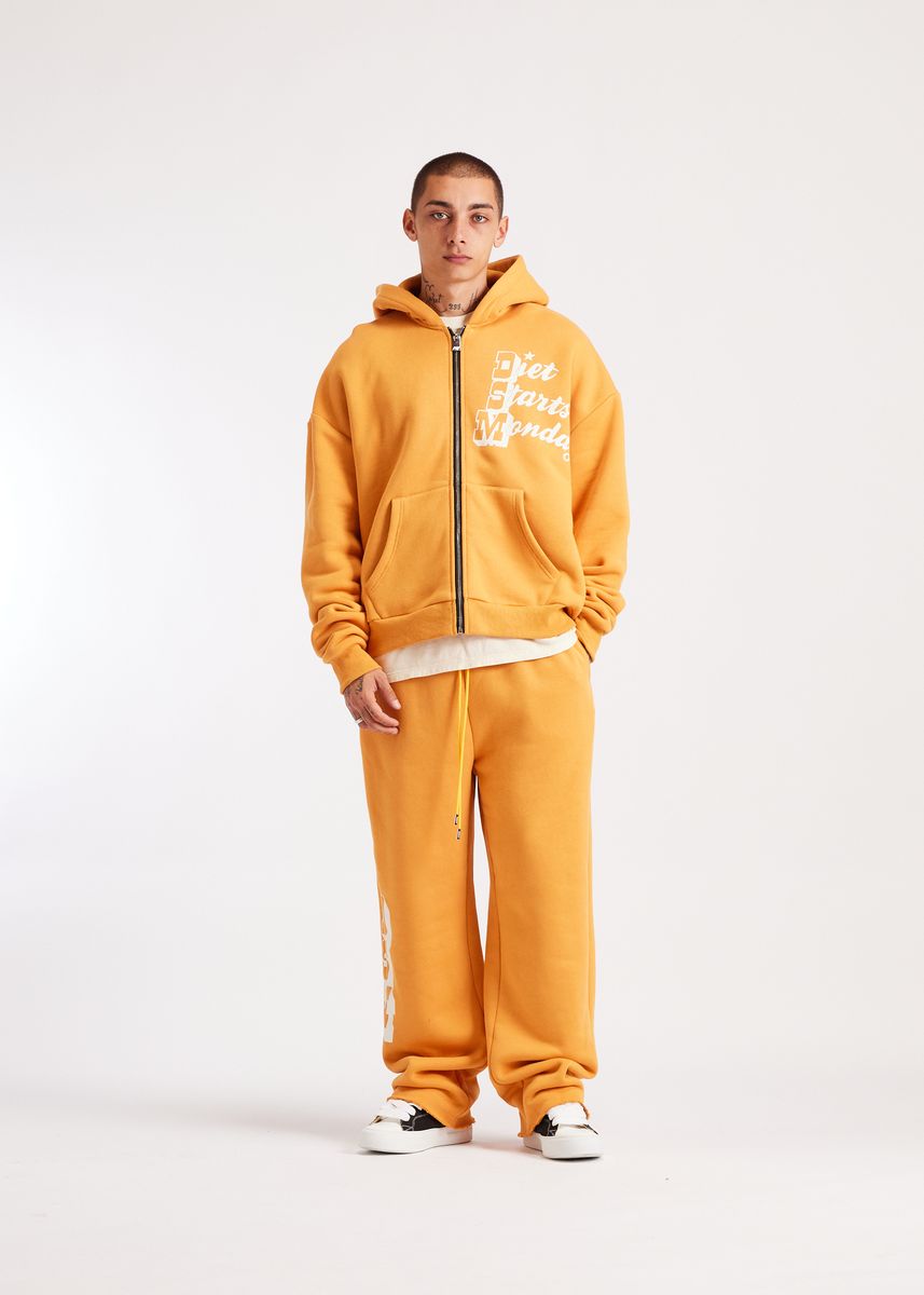 DIET STARTS MONDAY-Men's Zip-Up Hoodies