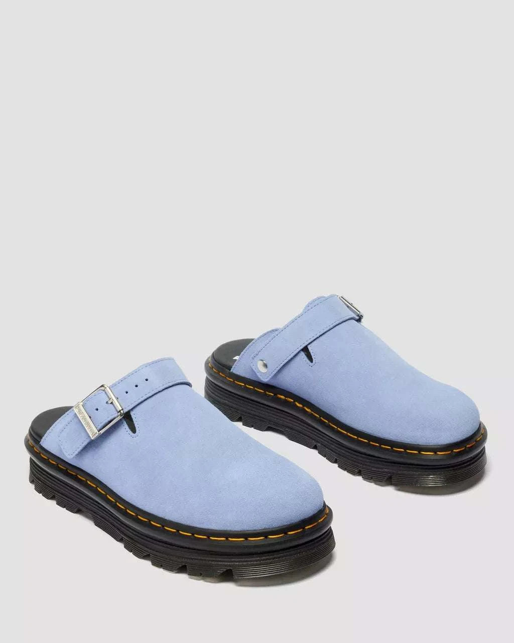 DR. MARTENS Zebzag Suede Slingback Platform Mules Secondary image
