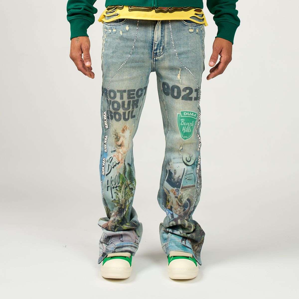 DUAA-Men's Flared and Bootcut Jeans and Denim
