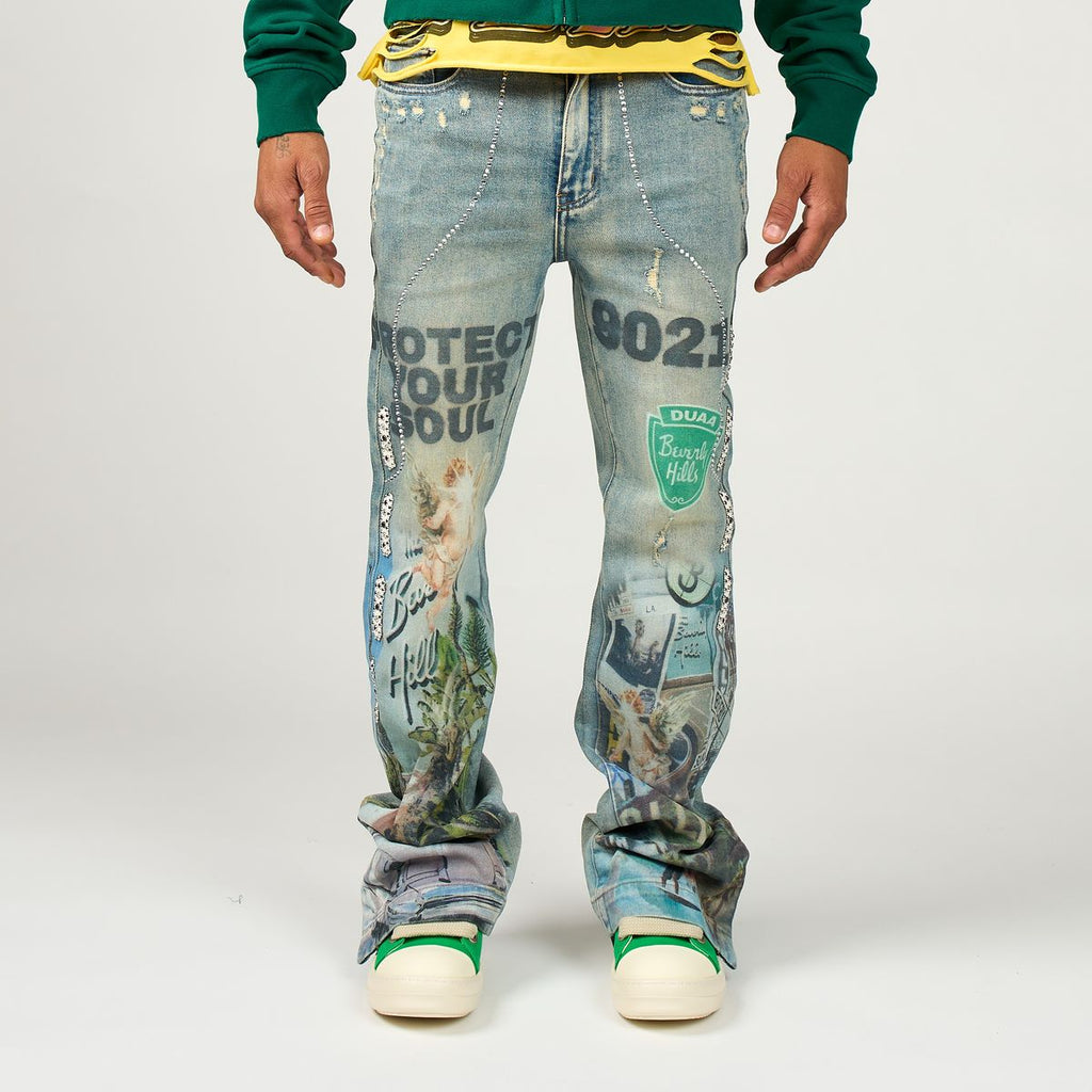 DUAA-Men's Flared and Bootcut Jeans and Denim