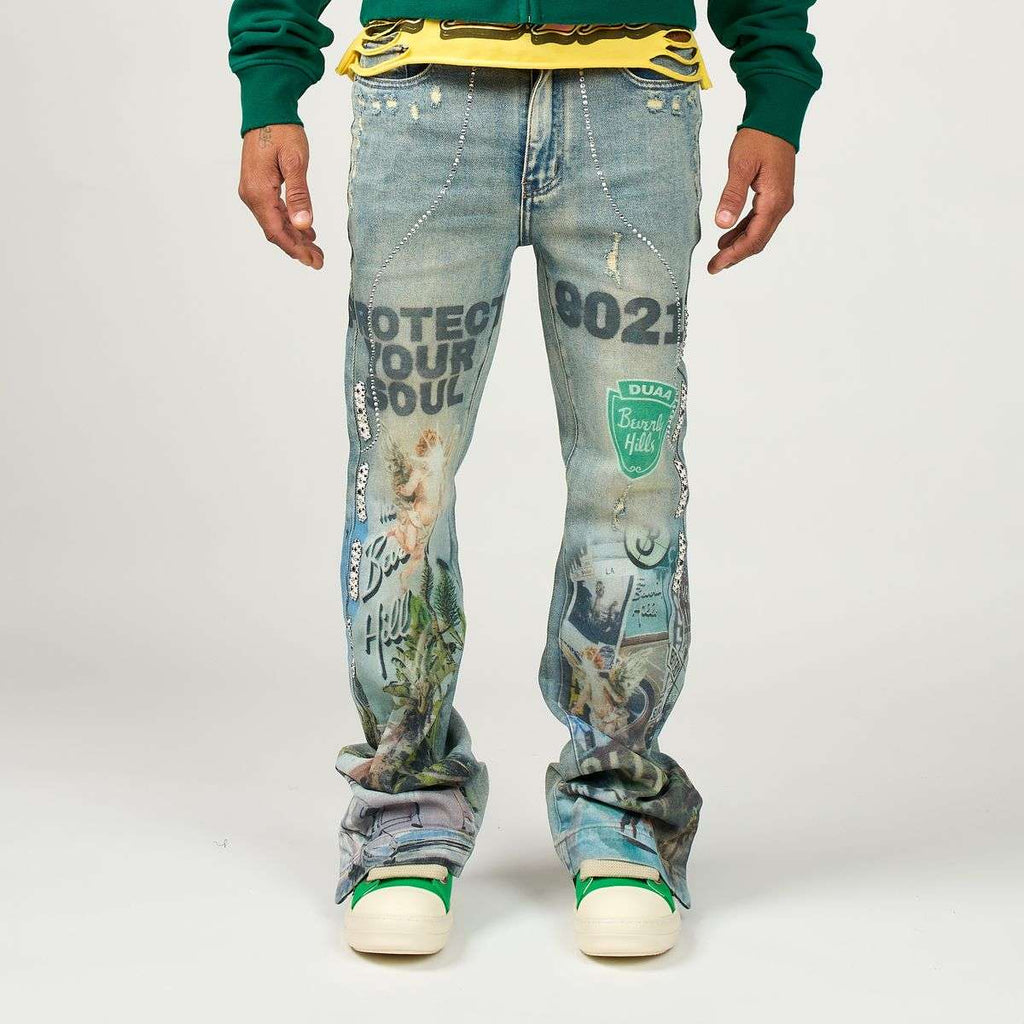 DUAA-Men's Flared and Bootcut Jeans and Denim