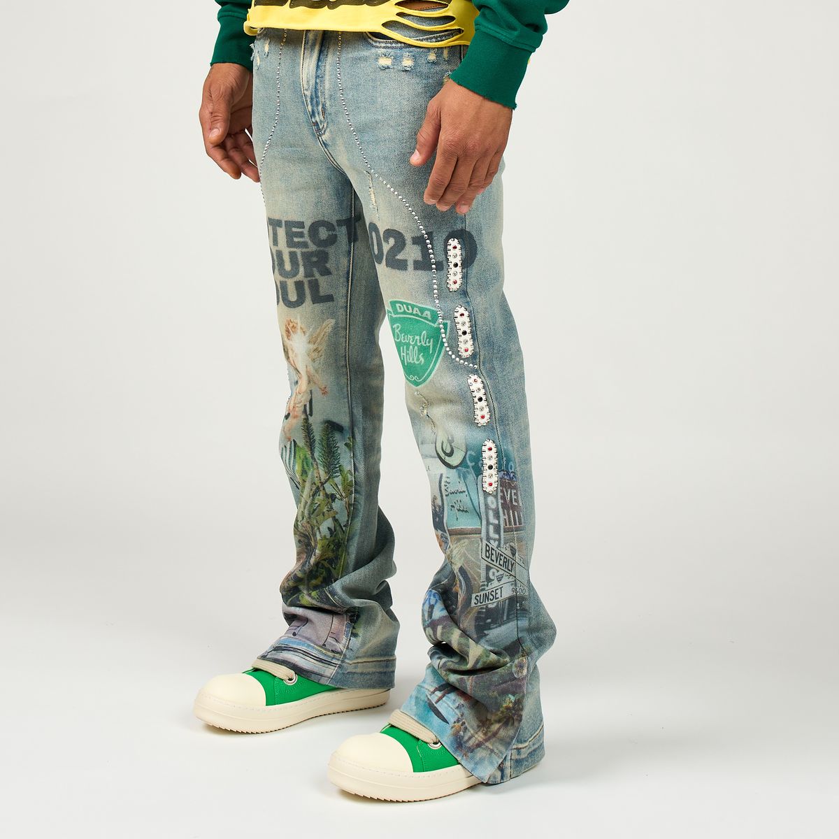DUAA-Men's Flared and Bootcut Jeans and Denim