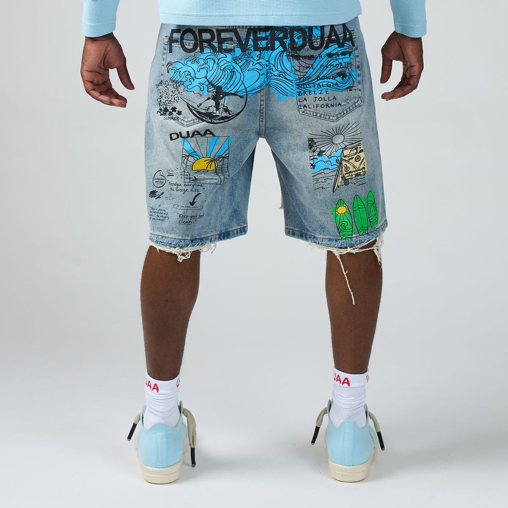 DUAA-Men's Jean Shorts and Denim Shorts