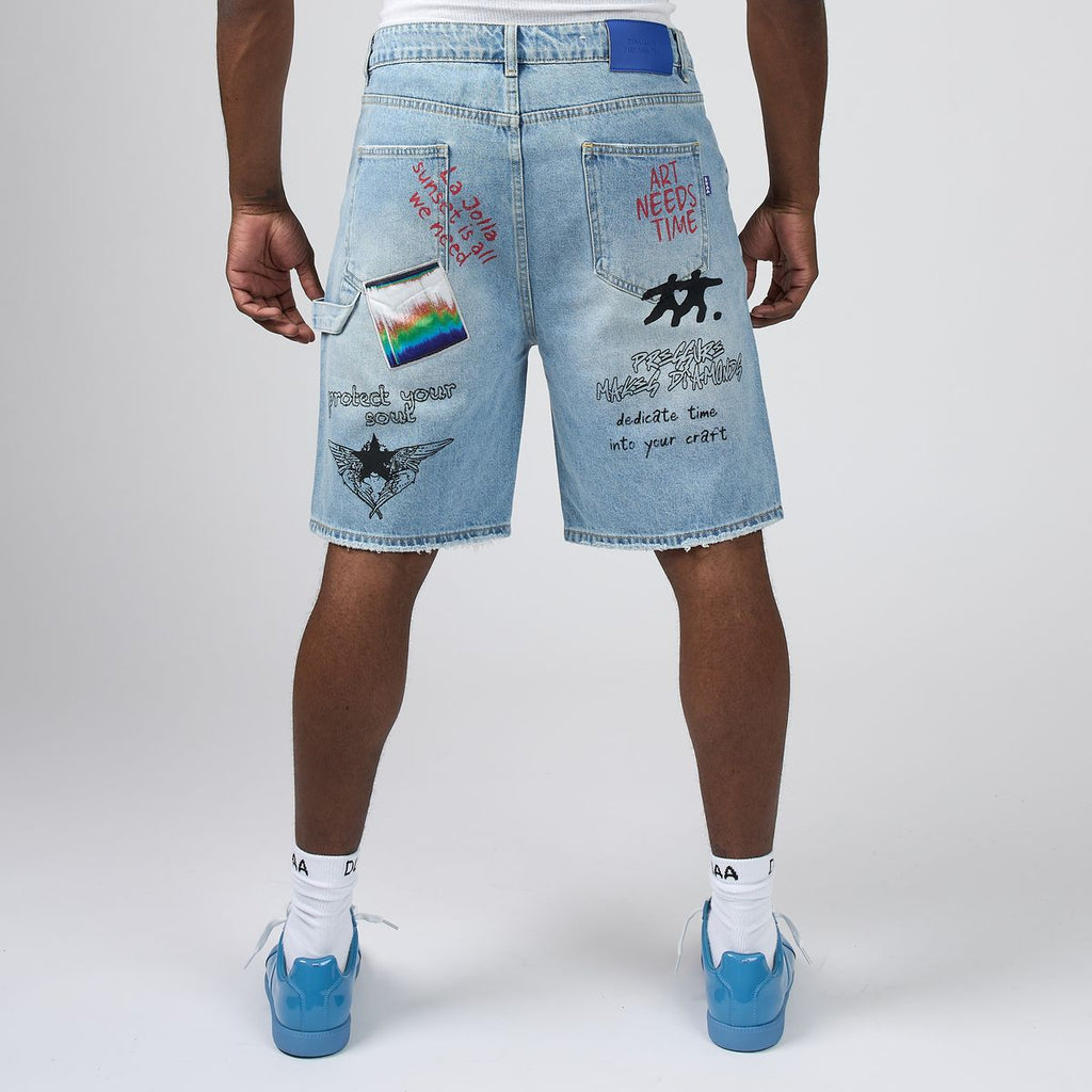 DUAA-Men's Jean Shorts and Denim Shorts