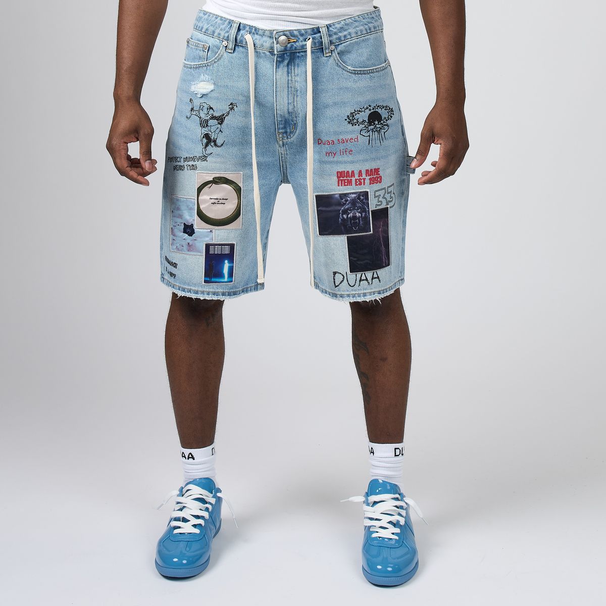 DUAA-Men's Jean Shorts and Denim Shorts