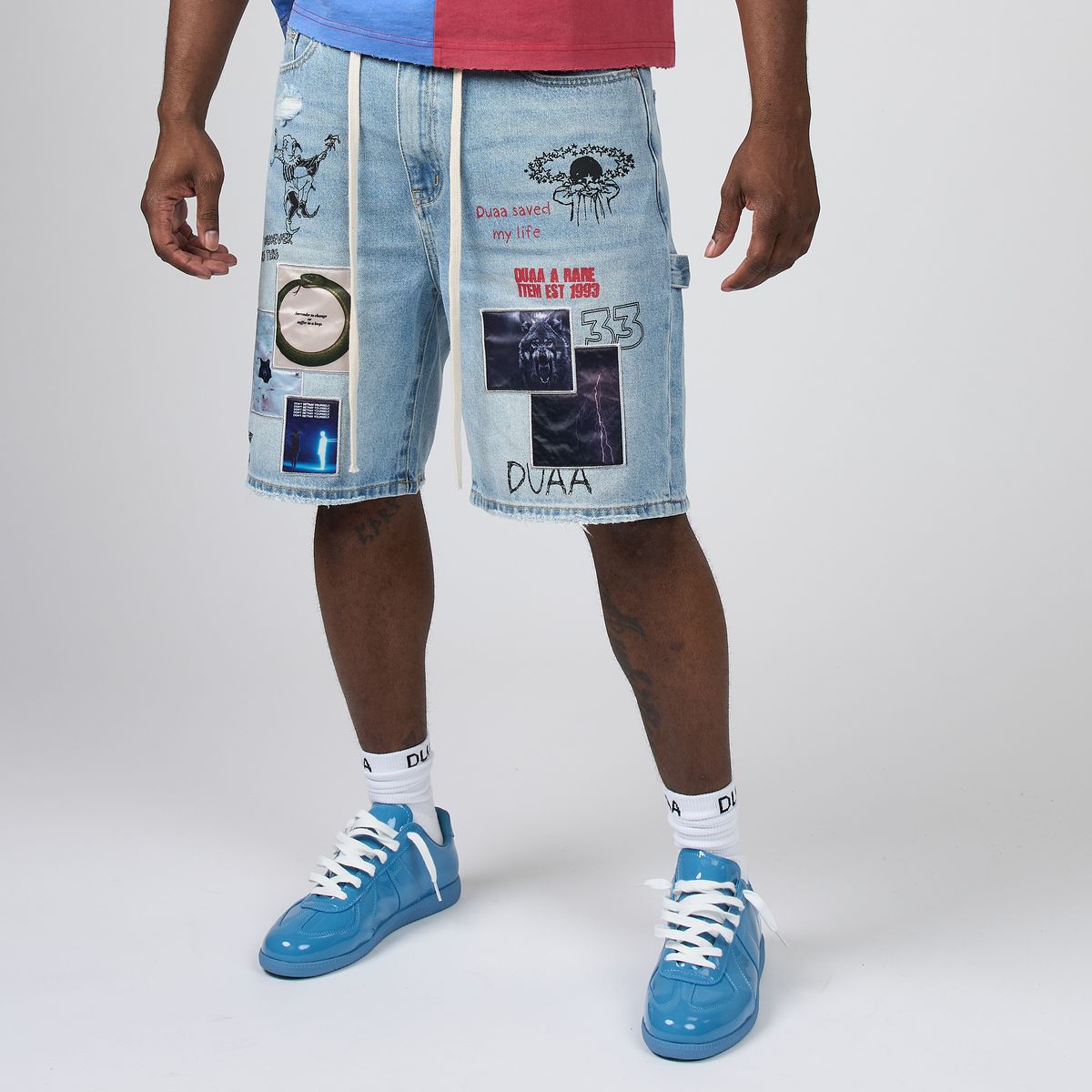 DUAA-Men's Jean Shorts and Denim Shorts