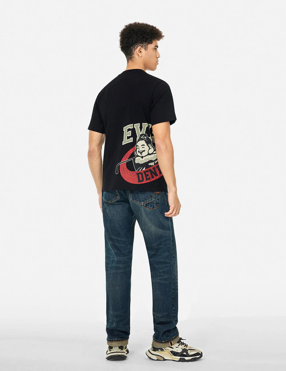 EVISU-Men's Slim Fit Jeans and Denim
