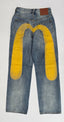 EVISU-Men's Slim Fit Jeans and Denim