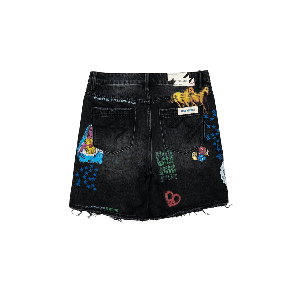 FREE REFILLS-Men's Jean Shorts and Denim Shorts