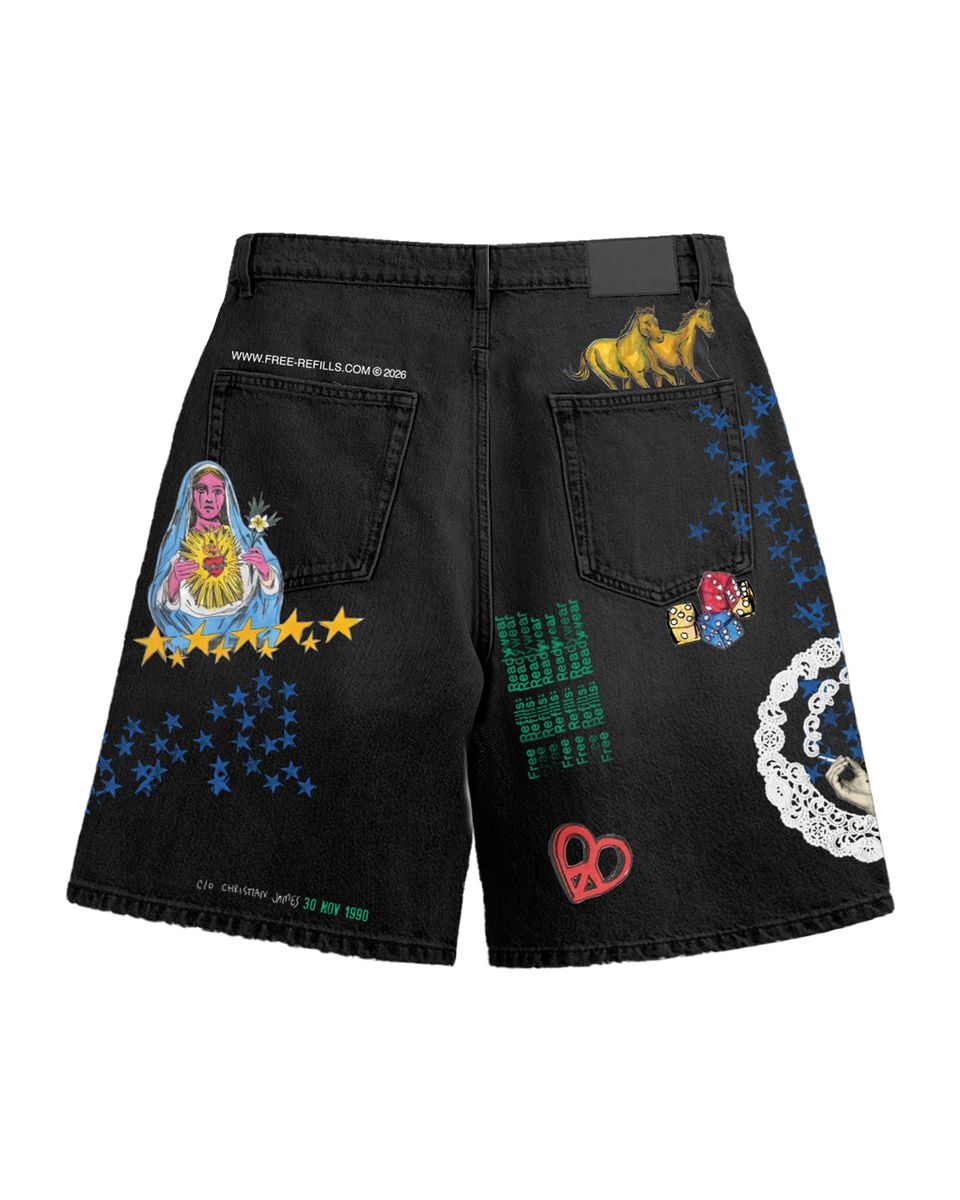 FREE REFILLS-Men's Jean Shorts and Denim Shorts