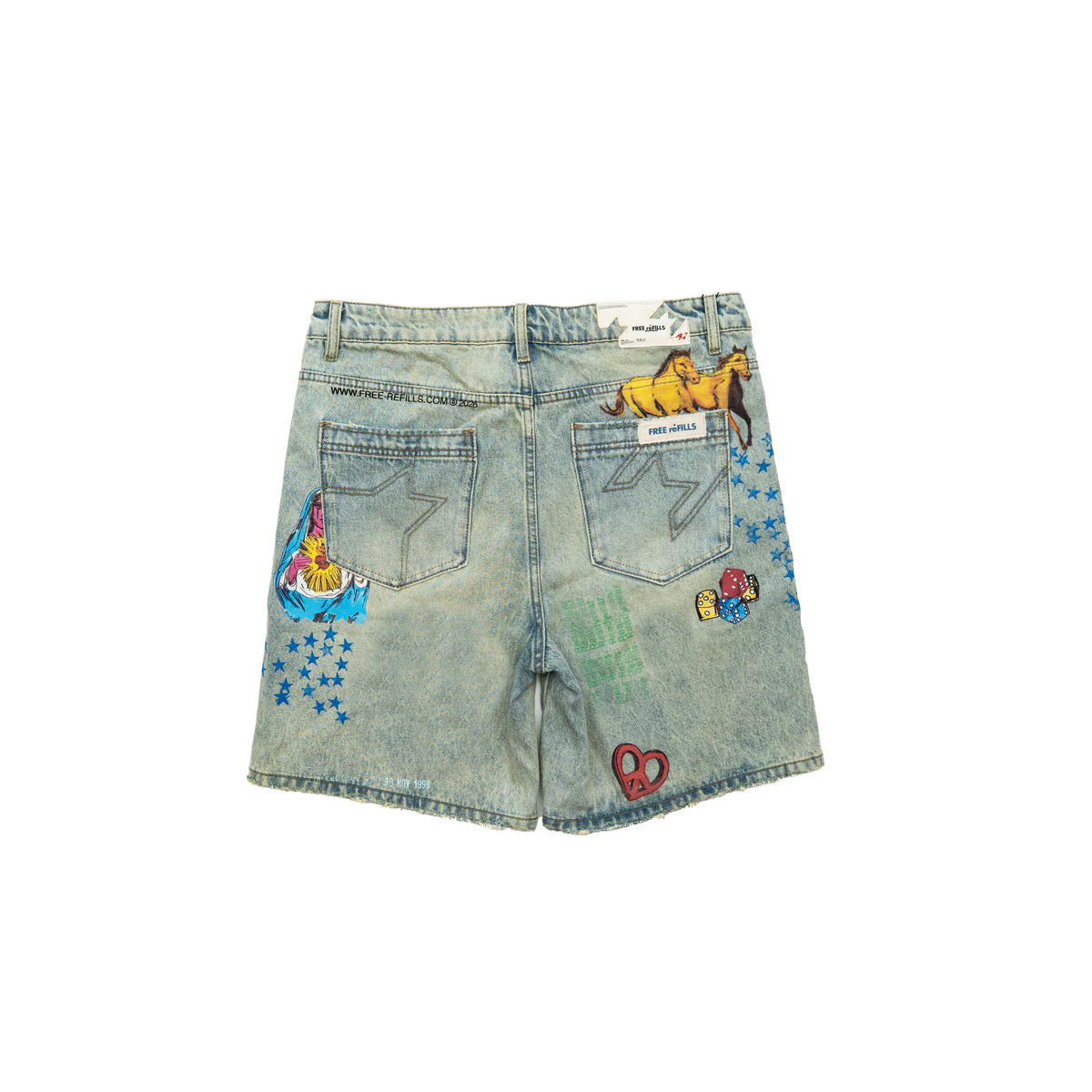 FREE REFILLS-Men's Jean Shorts and Denim Shorts