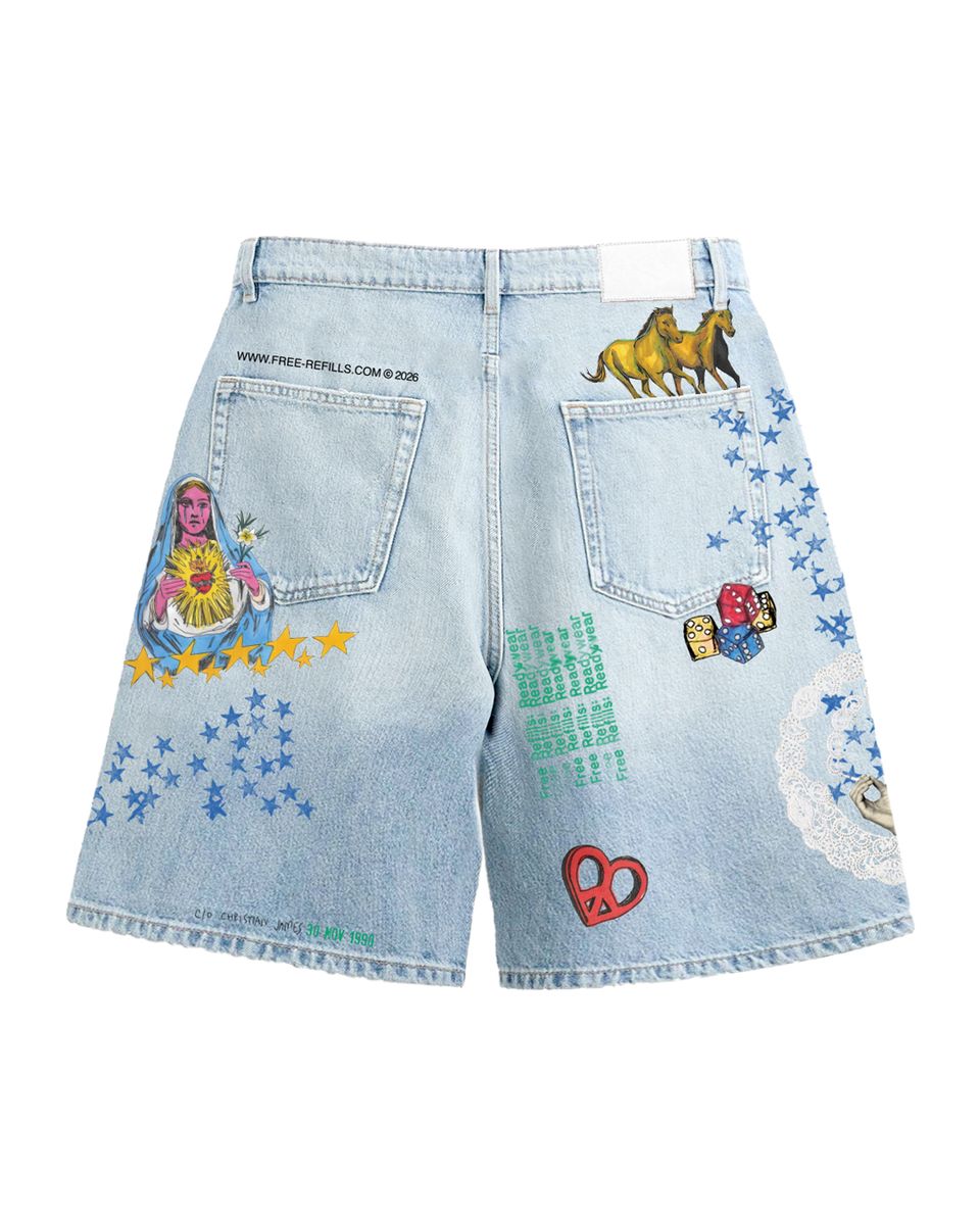 FREE REFILLS-Men's Jean Shorts and Denim Shorts