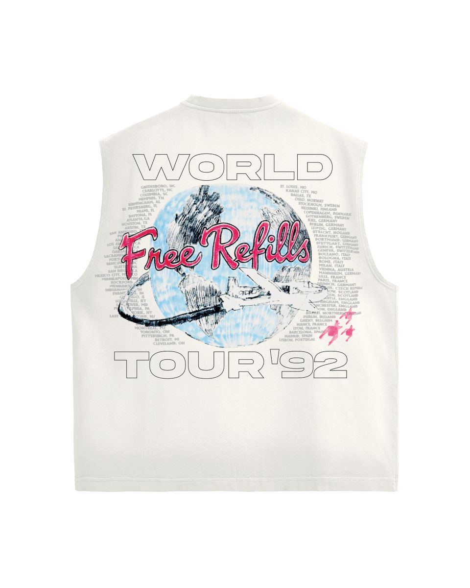 FREE REFILLS-Men's Tank Tops and Sleeveless T-Shirts and Tees