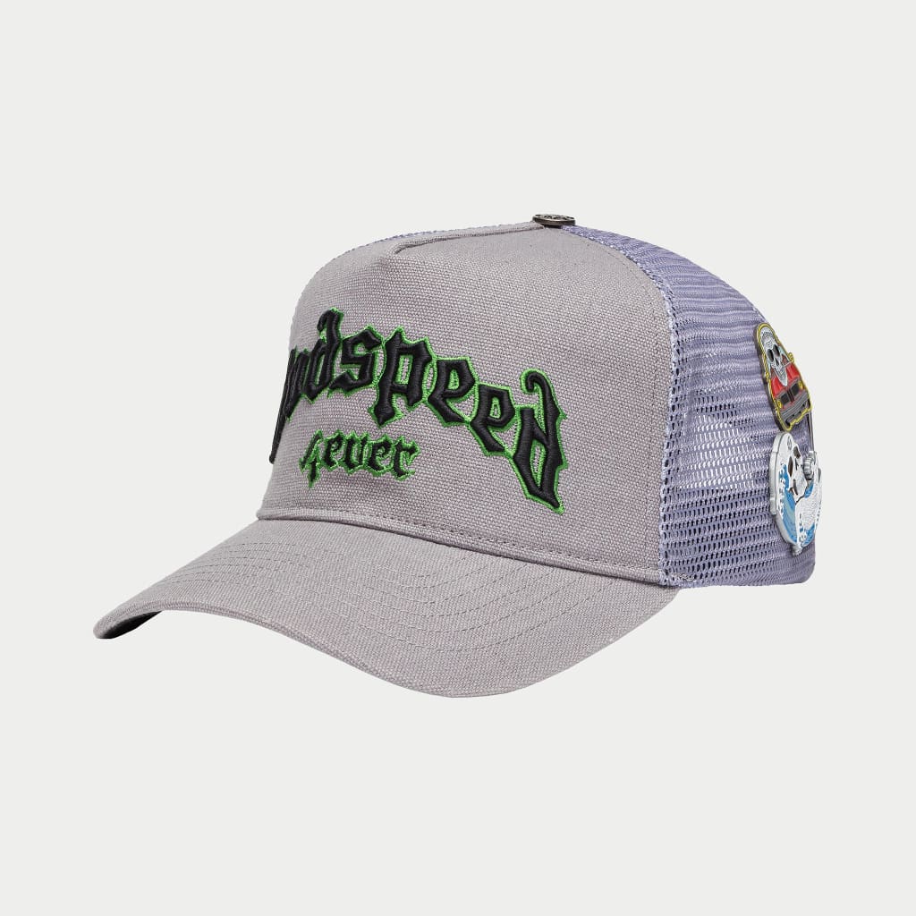 GodSpeed Forever Trucker Hat (Grey/Green)